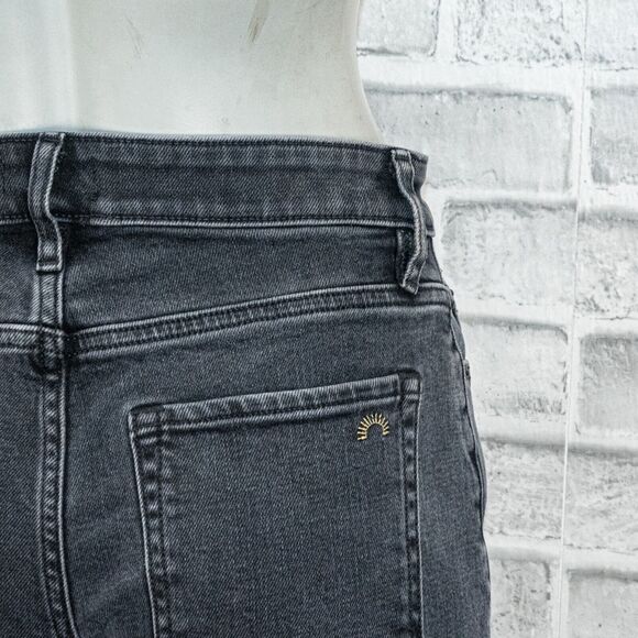 PORTER BLUE Women's Rebel Wide Leg Denim Jeans in Carbon black washed sz 25 - Picture 12 of 12